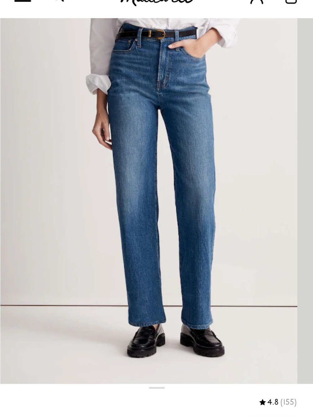 Madewell The Perfect Vintage Wide Leg Jean